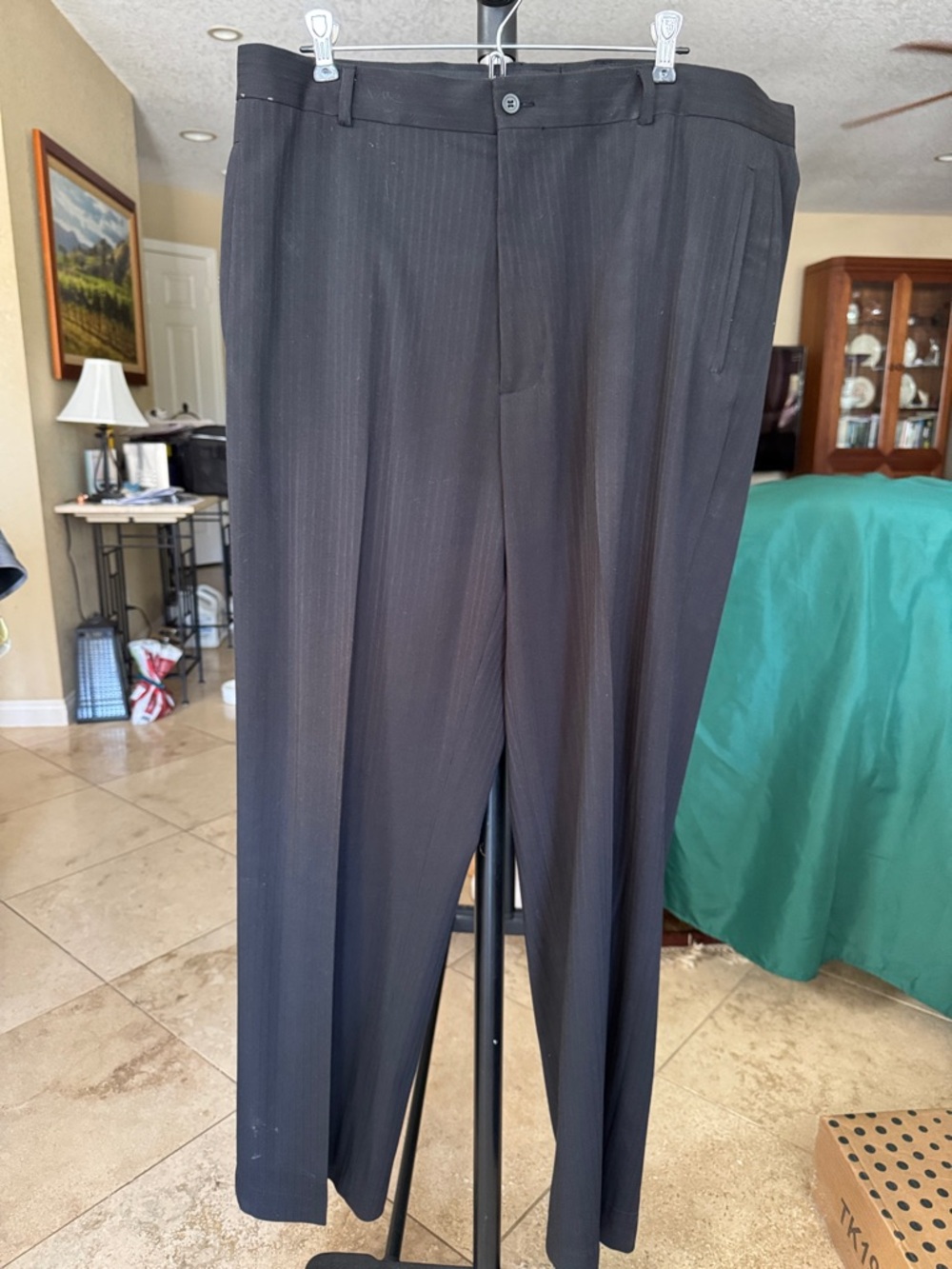 Claiborne Black Dress Pants with Subtle Texture